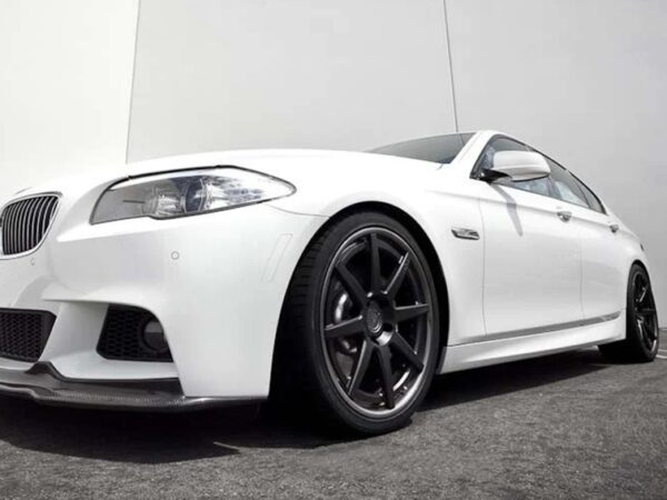 Bmw 5 series f10 f11 m sport ak style carbon fiber front splitter