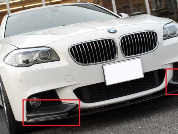 Bmw 5 series f10 f11 m sport carbon fiber front corner splitters