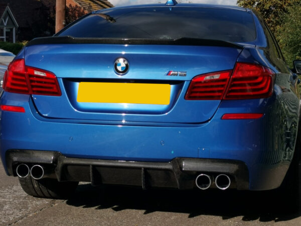 Bmw 5 series f10 m5 cs style carbon fiber boot spoiler