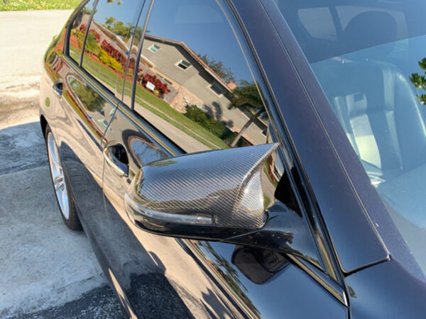 Bmw f10 f11 f06 f12 f13 f01 lci m style replacement carbon fiber mirror covers