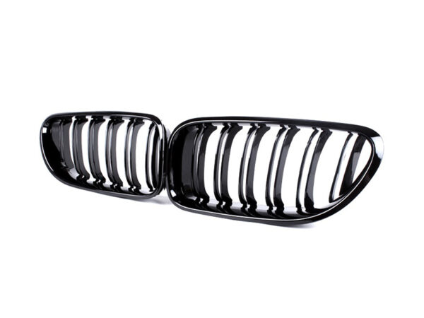 Bmw 6 series f06 f12 f13 m style gloss black double kidney grilles