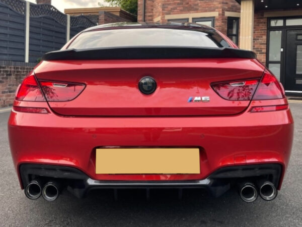Bmw 6 series f06 f12 f13 m6 carbon fiber quad exhaust rear diffuser