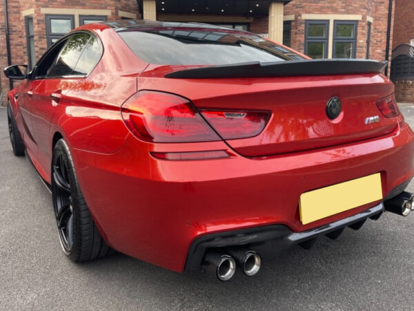 Bmw 6 series f06 f12 f13 m6 carbon fiber quad exhaust rear diffuser