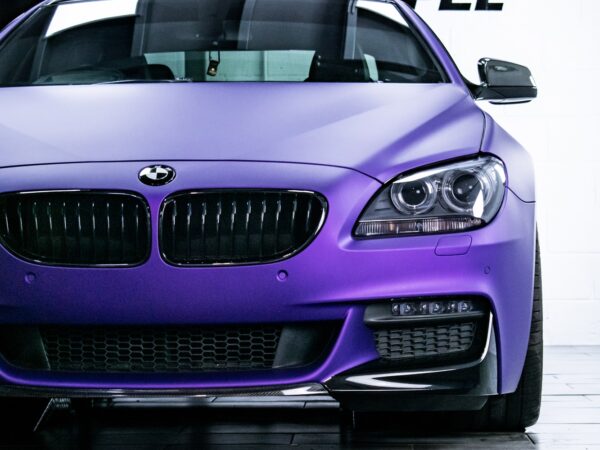 Bmw f06 f12 f13 m sport carbon fiber va design front splitter