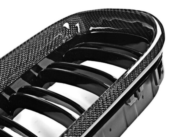 Bmw 6 series f06 f12 f13 m style carbon fiber double kidney grilles