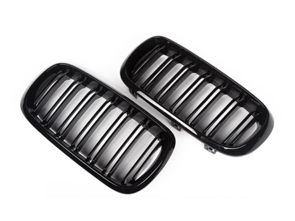 Bmw x5 x6 x5m x6m f15 f16 f85 f86 m style gloss black double kidney grilles