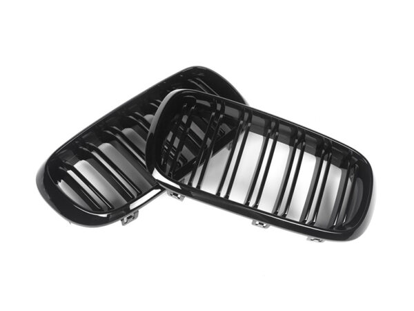 Bmw x5 x6 x5m x6m f15 f16 f85 f86 m style gloss black double kidney grilles