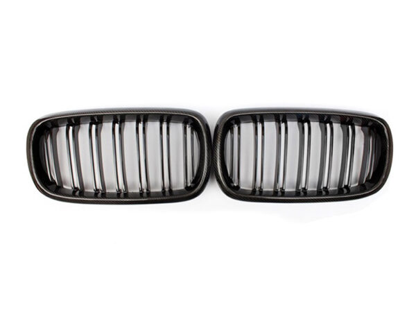 Bmw x5 x6 x5m x6m f15 f16 f85 f86 m style carbon fiber double kidney grilles