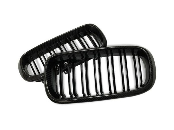 Bmw x5 x6 x5m x6m f15 f16 f85 f86 m style carbon fiber double kidney grilles