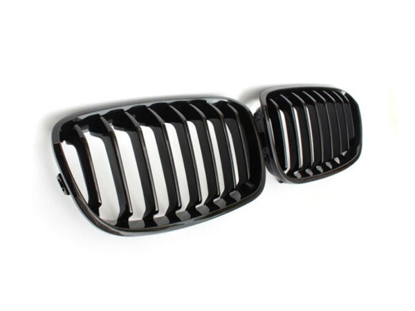 Bmw 1 series f20 f21 pre lci gloss black single kidney grilles