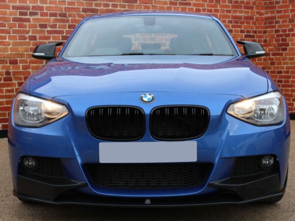 BMW 1 Series F20 F21 PRE LCI M Style GLOSS BLACK Double Kidney Grilles