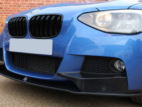 Bmw 1 series f20 f21 pre lci m style gloss black double kidney grilles
