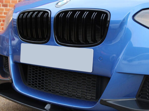 Bmw 1 series f20 f21 pre lci m style gloss black double kidney grilles