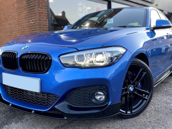 Bmw 1 series f20 f21 m style lci gloss black single kidney grilles