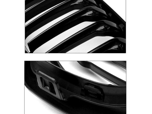Bmw 1 series f20 f21 m style lci gloss black single kidney grilles
