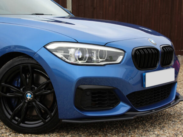 Bmw 1 series f20 f21 m style lci gloss black double kidney grilles