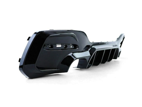 Bmw 1 series f20 f21 lci m sport gloss black quad exhaust rear diffuser
