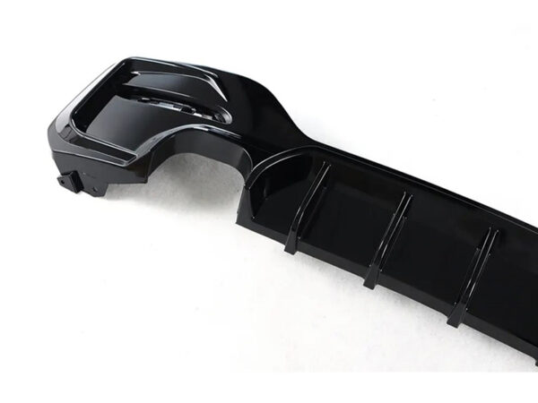 Bmw 1 series f20 f21 lci m sport gloss black double exhaust rear diffuser