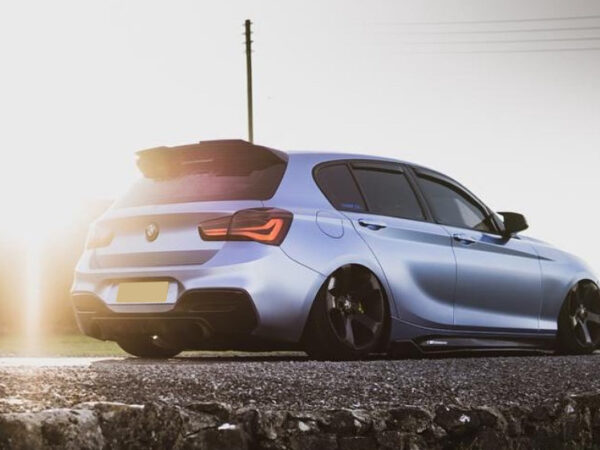 Bmw 1 series f20 f21 lci m sport carbon fiber performance dual exhaust