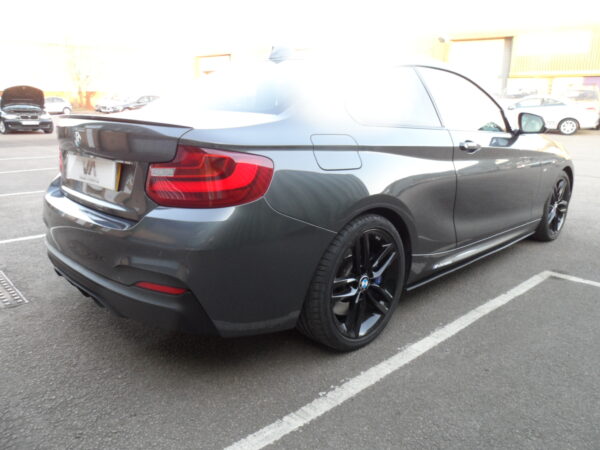 Bmw 2 series f22 f23 m sport performance style twin exhaust rear diffuser