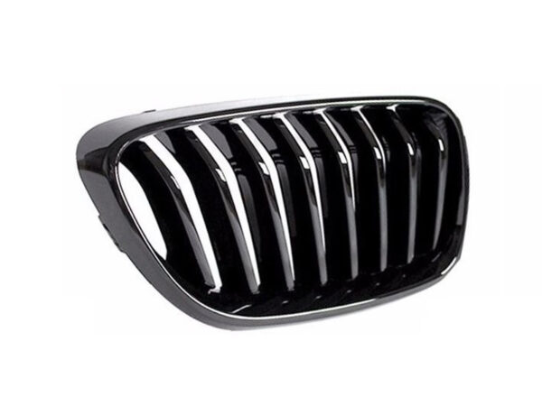 Bmw 2 series f22 f23 f87 m2 gloss black single kidney grilles