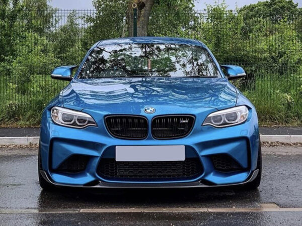 Bmw 2 series f22 f23 f87 m2 gloss black m style double kidney grilles