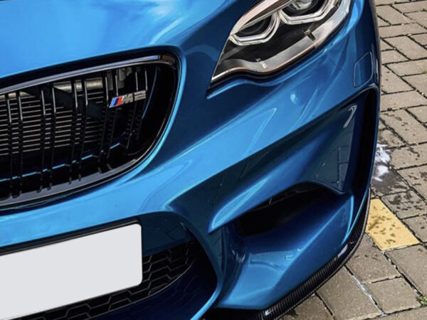 Bmw 2 series f22 f23 f87 m2 gloss black m style double kidney grilles