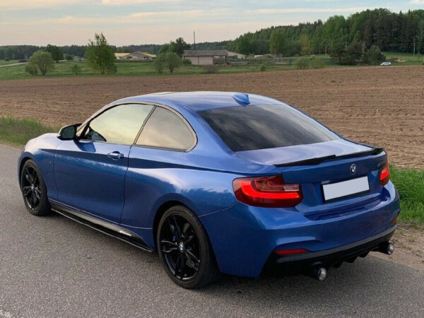 Bmw 2 series f22 f23 m sport performance style dual exhaust rear diffuser