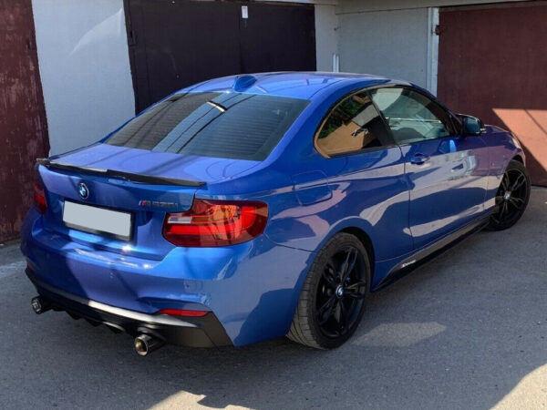 Bmw 2 series f22 f23 m sport performance style dual exhaust rear diffuser
