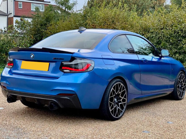 Bmw 2 series f22 f87 vrs m4 style gloss black boot spoiler