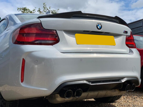 Bmw 2 series f22 f87 vrs m4 style prepreg carbon fiber boot spoiler