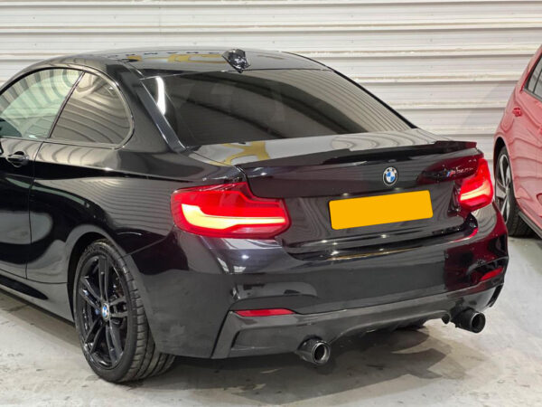 Bmw 2 series f22 f23 m sport carbon fiber performance style dual exhaust rear diffuser