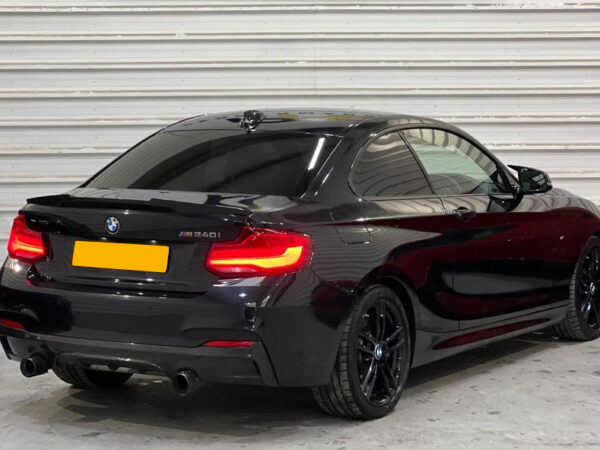 Bmw 2 series f22 f23 m sport carbon fiber performance style dual exhaust rear diffuser