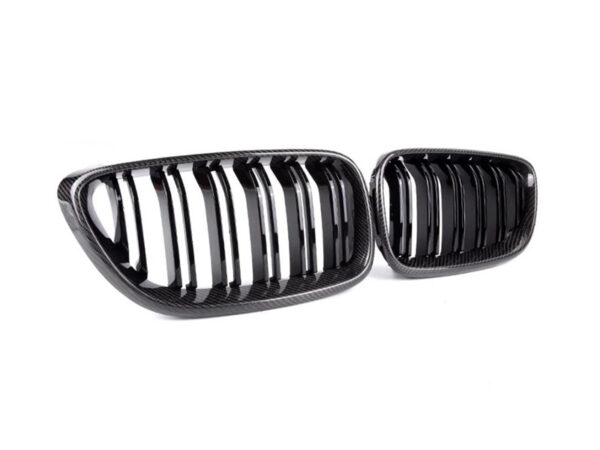 Bmw 2 series f22 f23 f87 m2 carbon fiber m style double kidney grilles