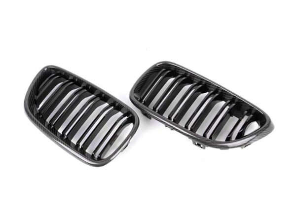 Bmw 2 series f22 f23 f87 m2 carbon fiber m style double kidney grilles