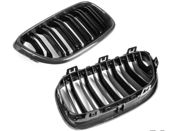 Bmw 2 series f22 f23 f87 m2 carbon fiber m style double kidney grilles