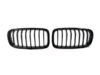 BMW 3 Series F30 F31 M Style GLOSS BLACK Single Kidney Grilles