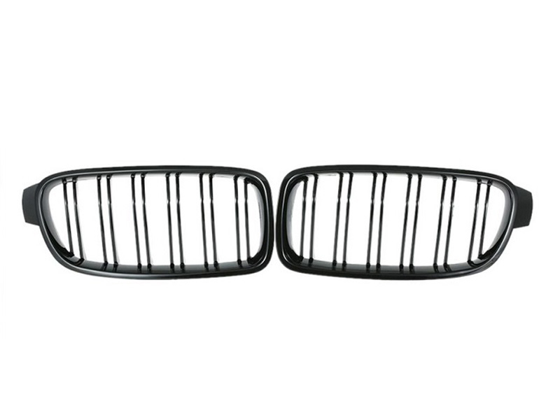 BMW 3 Series F30 F31 GLOSS BLACK Double Kidney Grilles