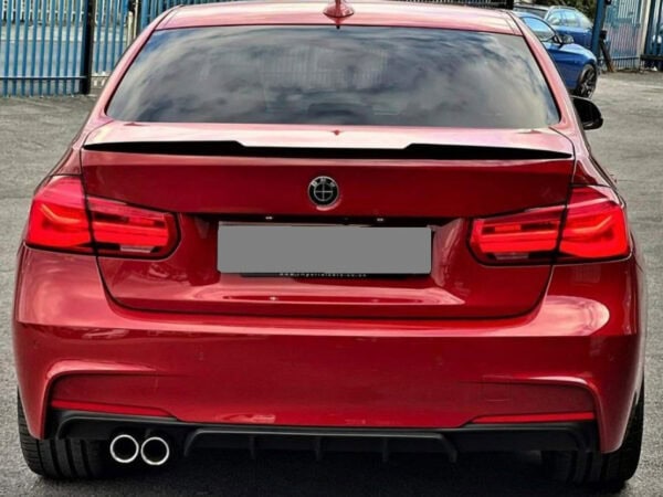 Bmw 3 series m3 f30 f80 m4 low style gloss black boot spoiler