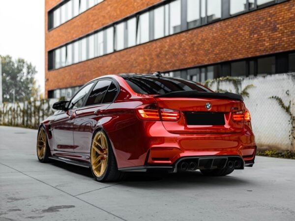 Bmw 3 series m3 f30 f80 psm style carbon fiber boot spoiler