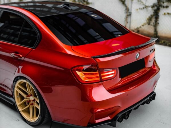 Bmw 3 series m3 f30 f80 psm style carbon fiber boot spoiler