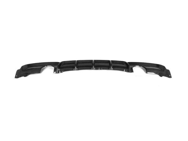 Bmw 3 series f30 f31 m sport performance style carbon fiber dual exhaust rear diffuser