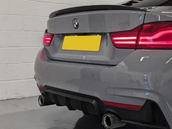 Bmw 4 series f32 f33 f36 m sport performance dual exhaust rear diffuser