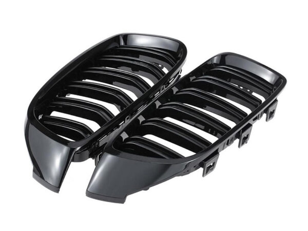 Bmw 4 series f32 f33 f82 m style gloss black double kidney grilles