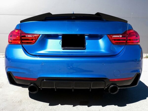 Bmw 4 series f32 vrs m4 style gloss black boot spoiler