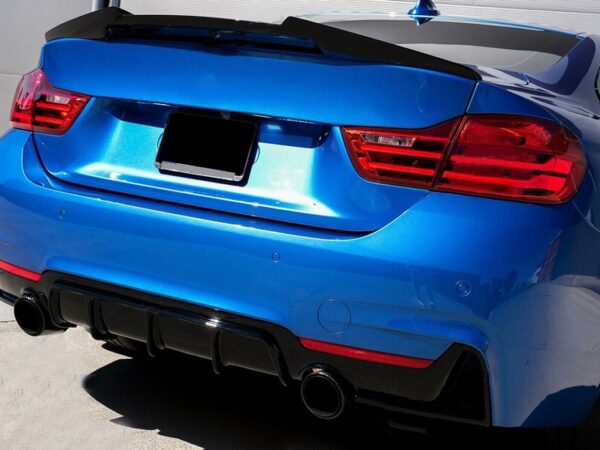 Bmw 4 series f32 vrs m4 style gloss black boot spoiler