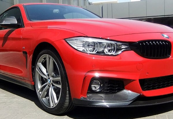 Bmw 4 series f32 f33 f36 m sport performance style carbon fiber front splitter