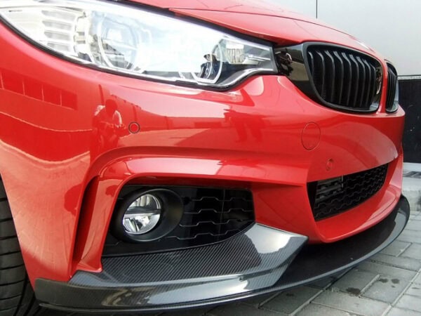 Bmw 4 series f32 f33 f36 m sport performance style carbon fiber front splitter