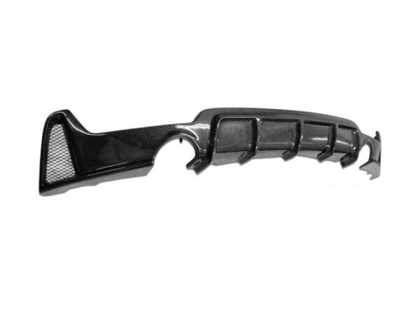 Bmw 4 series f32 f33 f36 m sport performance style carbon fiber dual exhaust rear diffuser