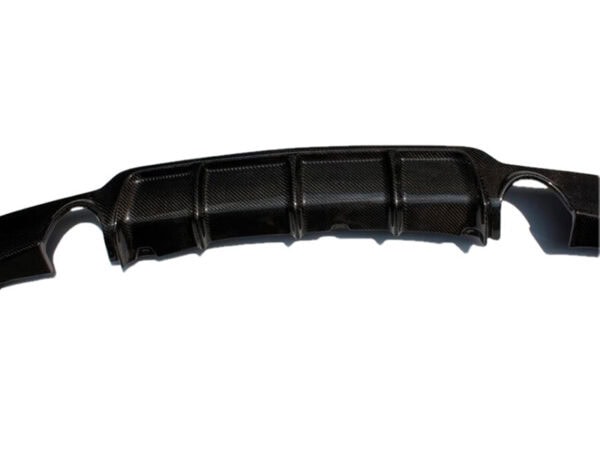 Bmw 4 series f32 f33 f36 m sport performance style carbon fiber dual exhaust rear diffuser